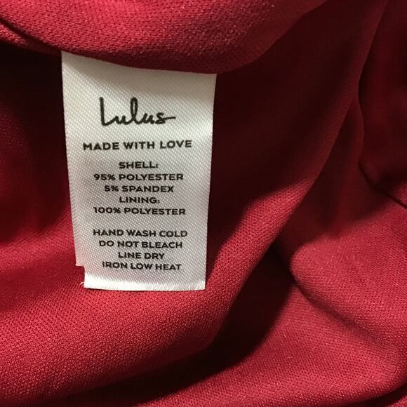 LULU'S  XL Promise of Forever Burgundy Velvet Column Maxi Dress NEW b169 - Picture 8 of 9